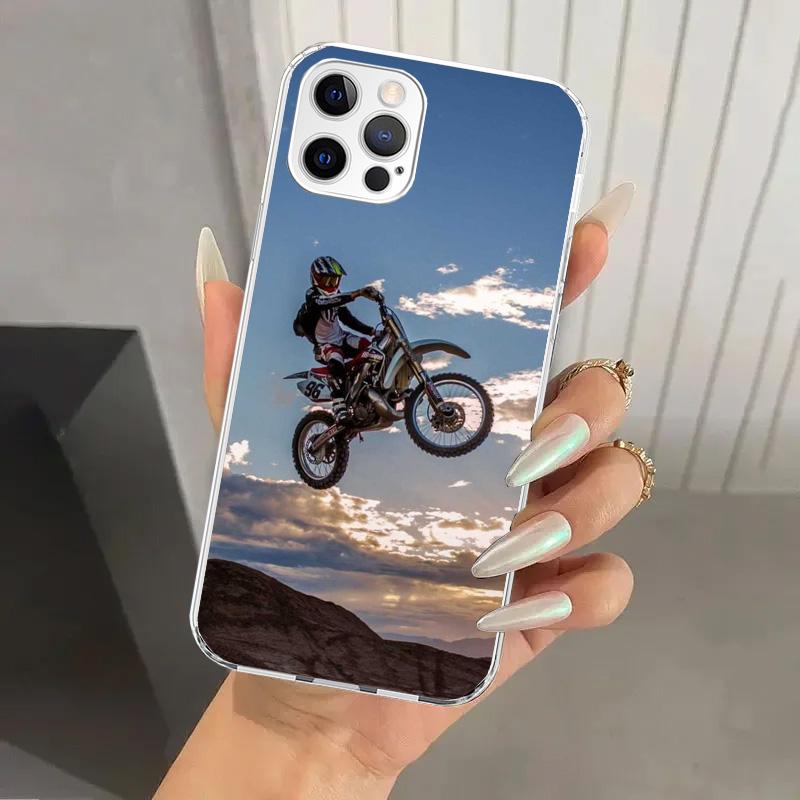 

Motocross Motorcycle Dirt Bikes Phone Case for Iphone 17 Air 16 15 Plus 14 13 Mini 12 11 Pro Max 16E 7 8 SE 2020 Soft Funda Prin iPhone 17