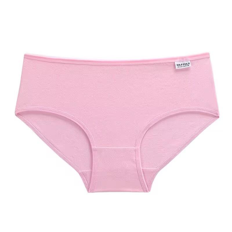 4Pcs/Lot Candy Color Kid Girls Panties Cotton Women's Panties 12-18 Years Old