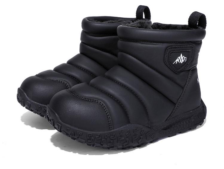Kinder Anti-Rutsch Fleece Schneestiefel - Dicke, warme, kurze Stiefel für Jungen und Mädchen