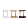 Wooden Key Storage Rack Rustic Home Office Desktop Key Organizer Stand Hook Multi-purpose Keychain Jewelry Trinkets Holder Decoration