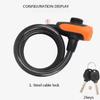 Bicycle Lock Anti-theft Mountain Road Bicycle Wire Chain Lock Key Safety Anti-theft Belt Mounting Bracket Scooter Bicycle Lock