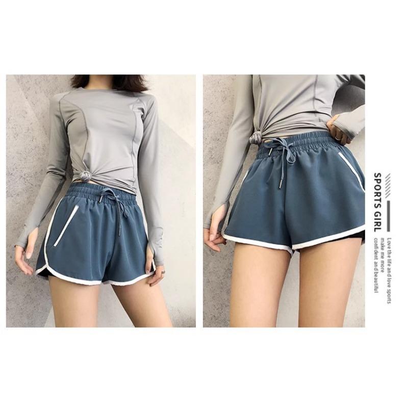 Summer Thin Professional Training Pilates Yoga Fitness Pants Anti-wear Breathable Quick Dry Loose Sports Shorts for Women