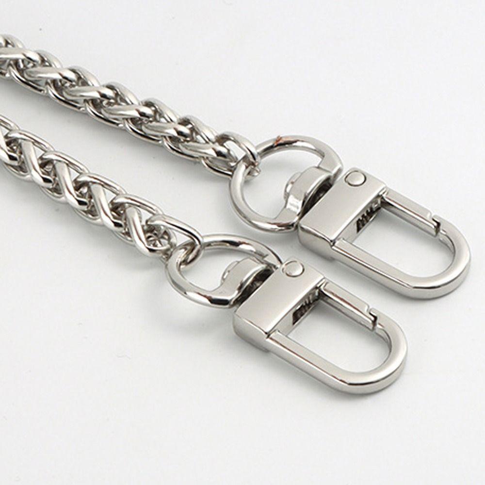 Golden Silvery Metal Bag Chains Adjustable Handbag Handle Chain Durable Shoulder Bag Straps