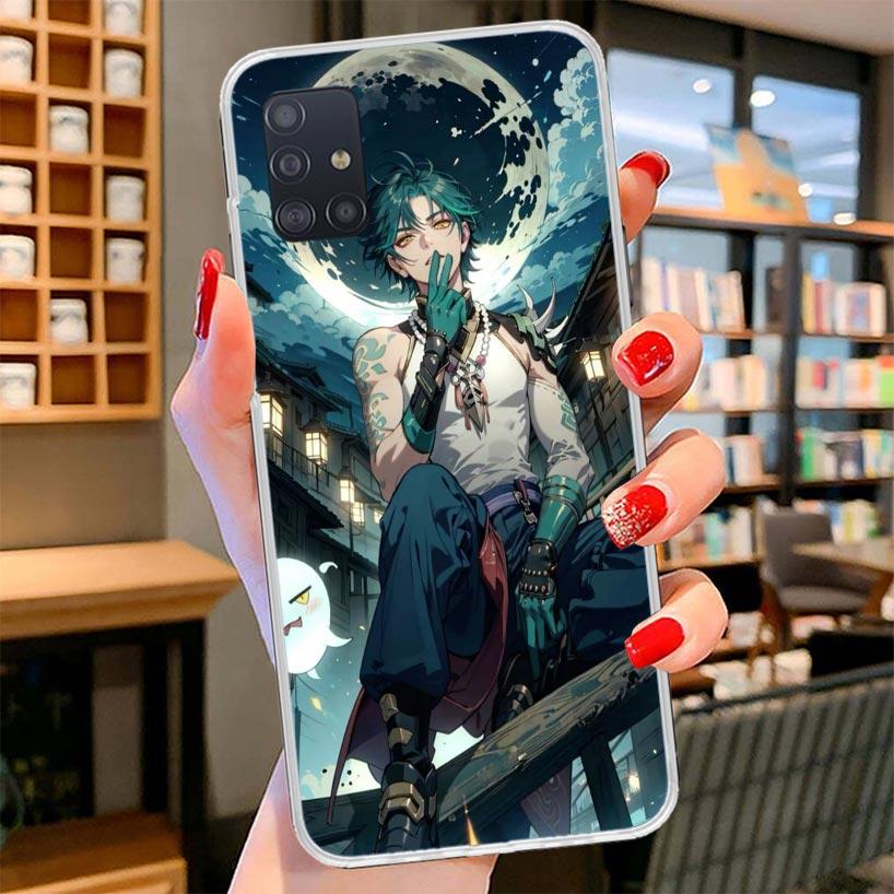 

Xiao Genshin Impact Cover Phone Case For Samsung Galaxy A12 A22 A32 A52 A72 A02S Phone Case Note 20 Ultra 10 S10 Plus A51 A71 A5 Samsung A10