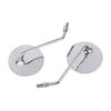 Universal 10mm Motorcycle Rearview Mirrors Scooter Chrome Round Side Mirror For Suzuki GN 125 Yamaha Jog BWS BWS 100 125 Vino