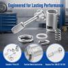Kit de Reparo de Fechadura de Porta de 7 Peças Prateado para Passat / Seat Toledo / Leon / Arosa / Lupo Troca de Travamento de Fechadura