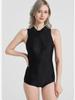 Women's European & American Style Zipper Sport One-Piece Racing Swimsuit | New Tight-Fit Design