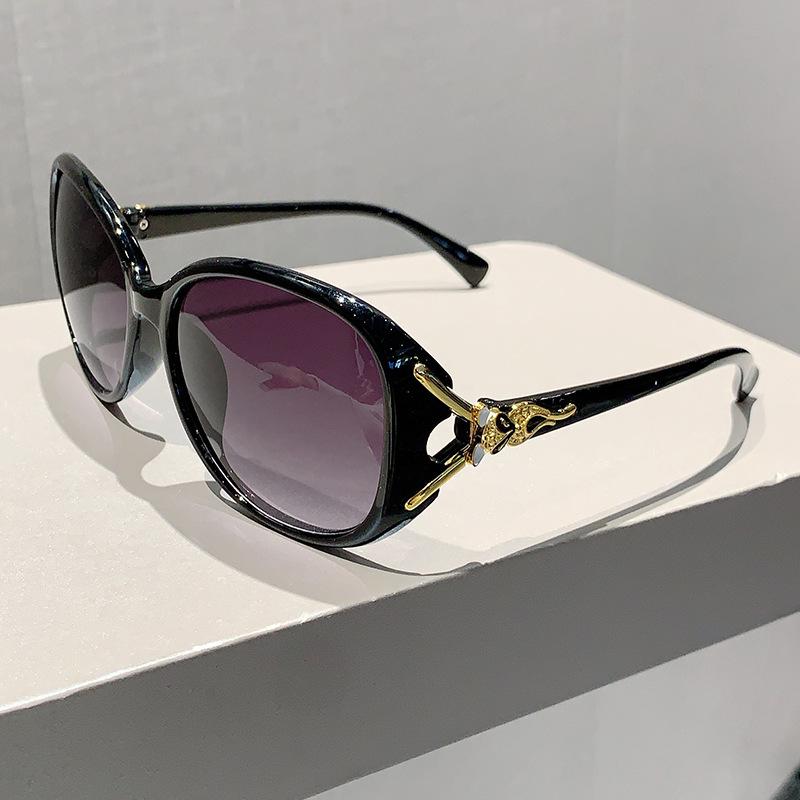Women'S Sunglasses, Fox Head, High-End Sense, Large Frame, Thin And Fashionable Wear, Uv-Proof Sunglasses.