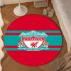 Club de Fútbol Liverpool Alfombrilla Redonda, Alfombra Circular Antideslizante Alfombra de Silla Para sala de estar, Dormitorio, felpudo decoración del hogar Regalo Regalos de Navidad