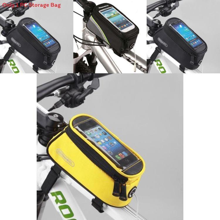 Mountain Bicycle Front Tube Bag With Touch Screen For Cycling Enthusiasts