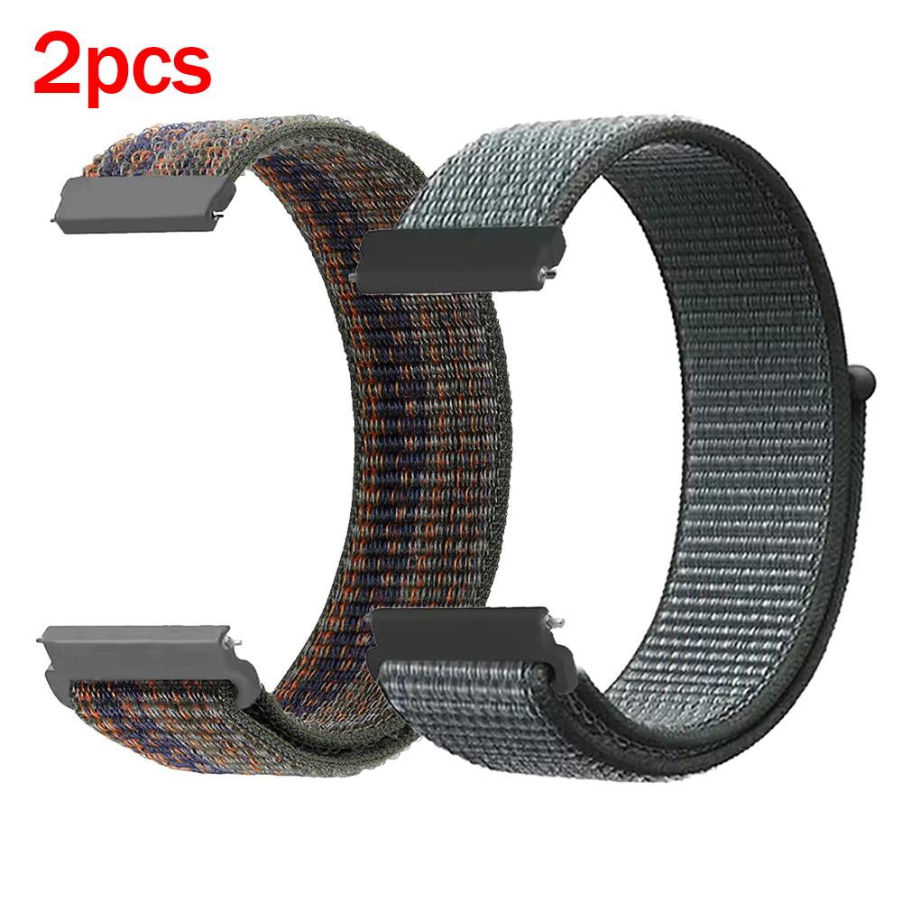 2Pcs 20mm 22mm Nylon Loop Strap For Huawei Watch 5 46mm 4pro Buds GT6 PRO GT6 GT5 Runner Sports Bracelet Braided Breathable Band