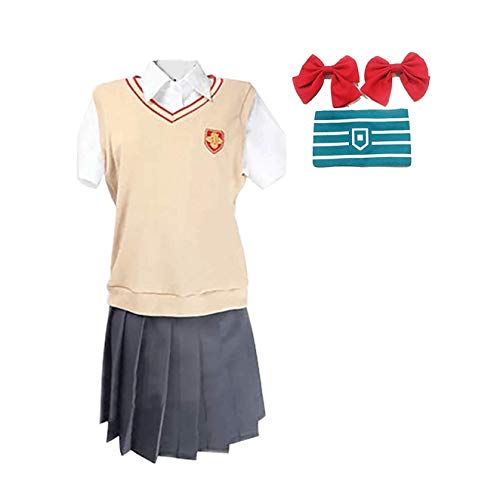 

Midoriya Misaka Mikoto Tokiwadai Junior High School Uniform Cosplay Costume, Custom Size, Women s Size M