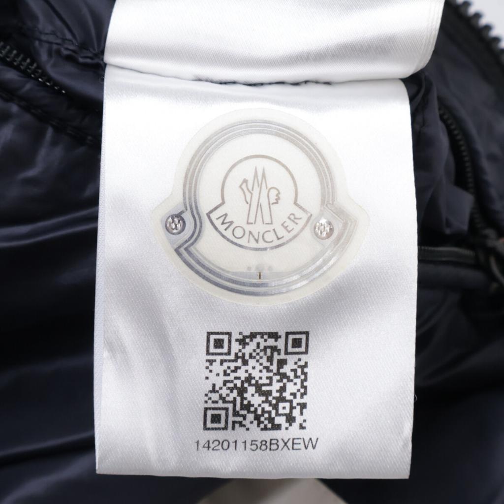 MONCLER RAY GILET hooded down vest Jacket 1 NavyUsed