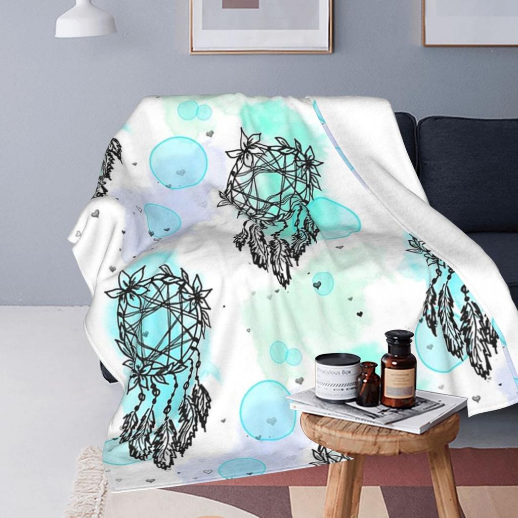 Dreamcatchers And Pastels Pattern Blankets Fleece Sofa Throw Blanket Breathable for Couch Bedding Travel Throws Bedspread Quilt