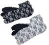 Set of Tabi Socks with Floral Pattern and Perfect for All and Japanese Clothing Accessories Two-Color Double-Laced Non-Slip Backing, Seasons, Kimono,