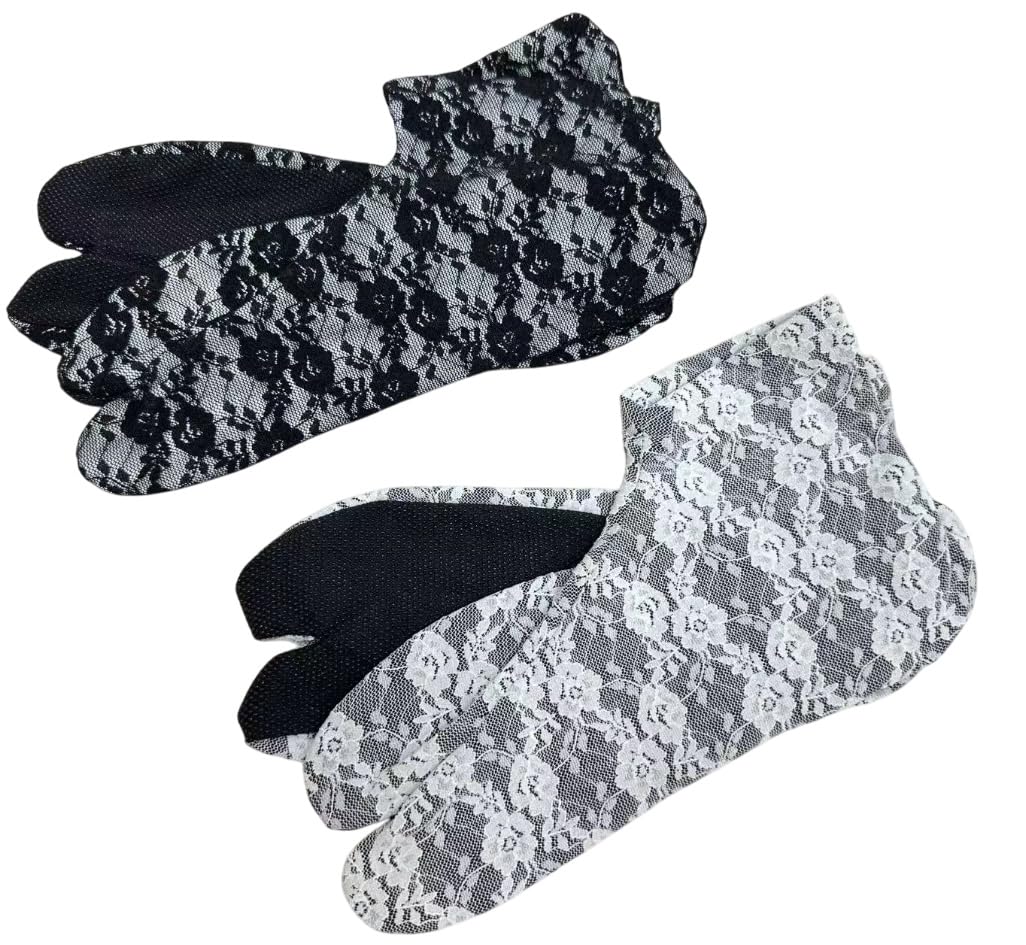 

Набор носков таби с цветочным узором, идеально подходящий для всех, и аксессуары для японской одежды, двухцветная двойная шнуровка, нескользящая подкладка, времена года, кимоно,