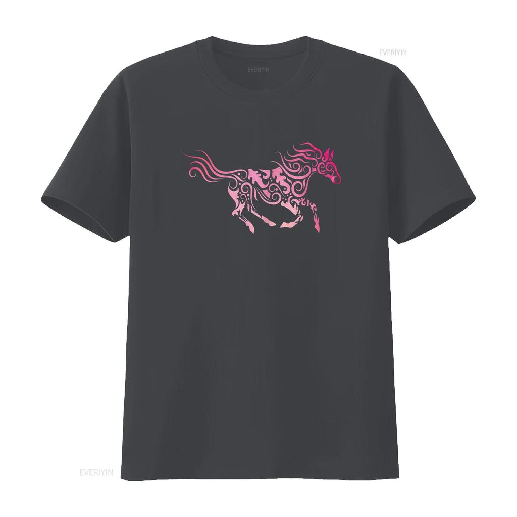 Fast Watercolor Horse T Shirt for Girls Women vintage Washed Versatile Breathable Soft designer clothes fashion Stylish