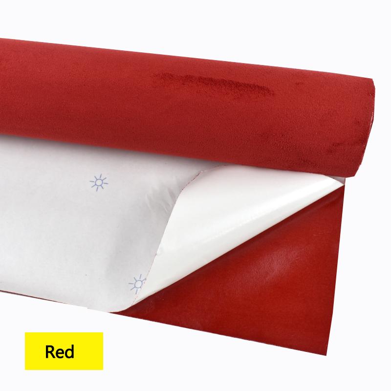20x30-100*143cm Synthetic Leather Self-adhesive Fabric Suede Adhesive Fabrics By Meter Car Interior Door Velvet Cloth DIY Trims