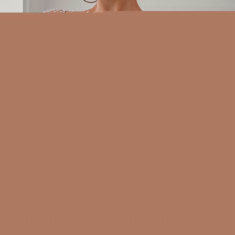 INS Style 2024 European and American Unique and Elegant New Arrival Rhinestone Mesh Cut Out Long Sleeves Women's Solid Color T-shirt Top