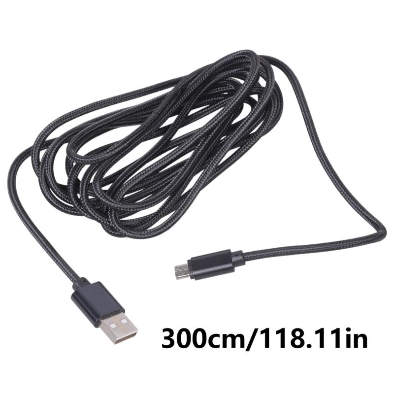 100/200/300cm USB Charging Cable Extension Power Cable for Game Controller Portable Charging Wire Data Transfer Cord