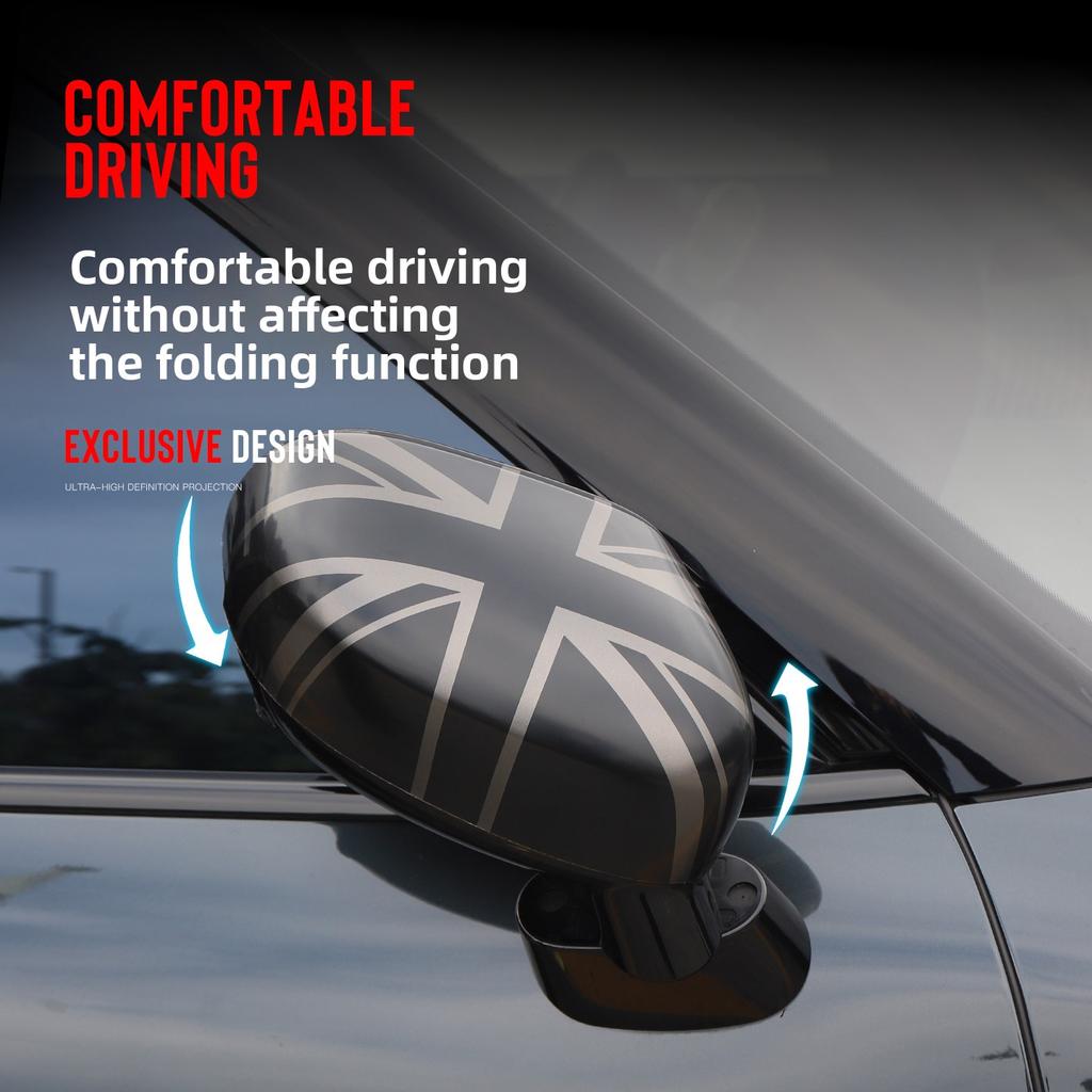 EOPL9 Suitable for BMW Mini Tram Rearview Mirror Decorative Case Cooper Modified J01J05 Rearview Mirror Protective Cover
