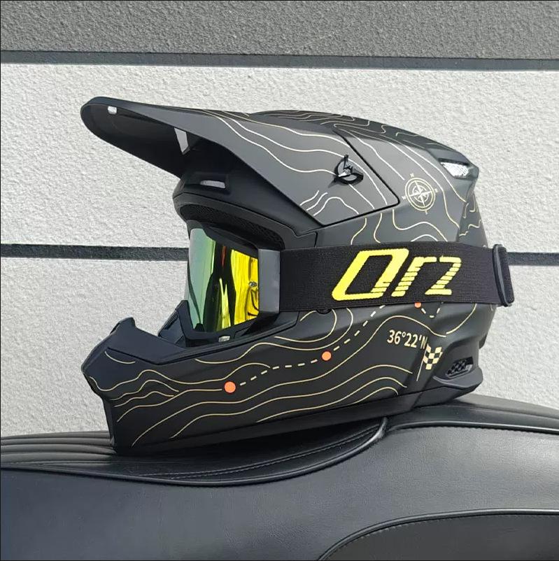 ORZ Full-Face Helmet for Off-Road, Electric Scooters, Mountain Biking, and Street Riding