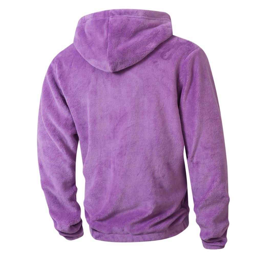 Herbst Winter Herren Fleece Kapuzenjacke Europäischer Stil 2025 Winter Reißverschluss Taschen Klassische Basic Oberteile Oberbekleidung Khaki Bequeme Jacken Neu