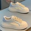 Men's Shoes, Autumn New Low-top Platform White Shoes Round Head Versatile Board Shoes Breathable Casual Shoes Ok