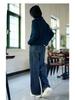 Women's High-Waisted Wide-Leg Jeans - 2025 Retro Hepburn Style for Autumn/Winter
