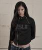 AS YOU ARE Facade Logo High-Neck Zip-Up Black