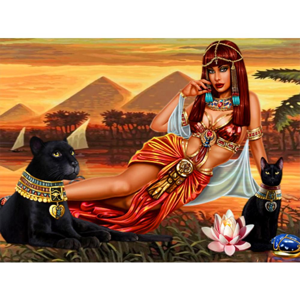 Full 5D Diamond Painting Animals and Women DIY Diamond Embroidery Diamond Mosaic Cross Stitch Kits Home Decor Gift