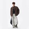 Men's High Street Tie-Dye PU Leather Jacket