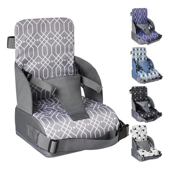 Fotelik dla malucha Oddychające krzesło kuchenne z oparciem Regulowane paski i podparcie poduszki Przenośne siedzisko do stołu jadalnego na posiłki rodzinne