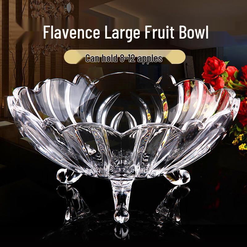 Křišťálová mísa na ovoce v severském stylu