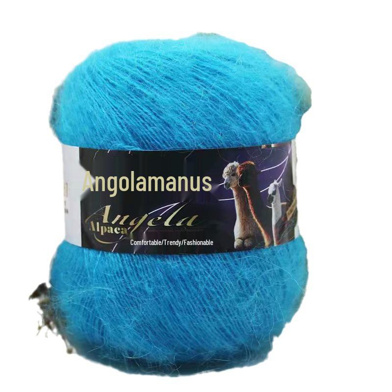 Hand-Knitted Medium Fine Angora Mohair Yarn - 42g Ball
