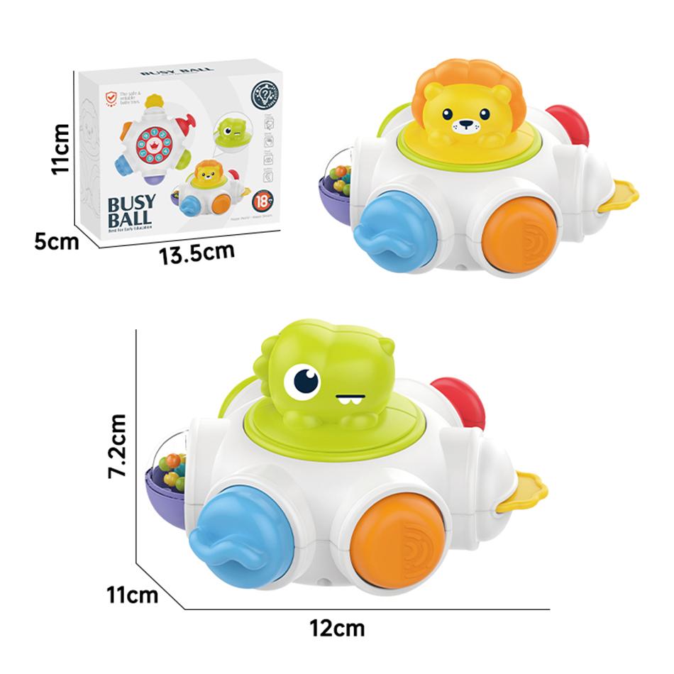 Montessori Baby Busy Ball Multi-Functional Busy Grasping Ball Soothing Finger Action Fine Training Toy Educational Toy Kids Gift