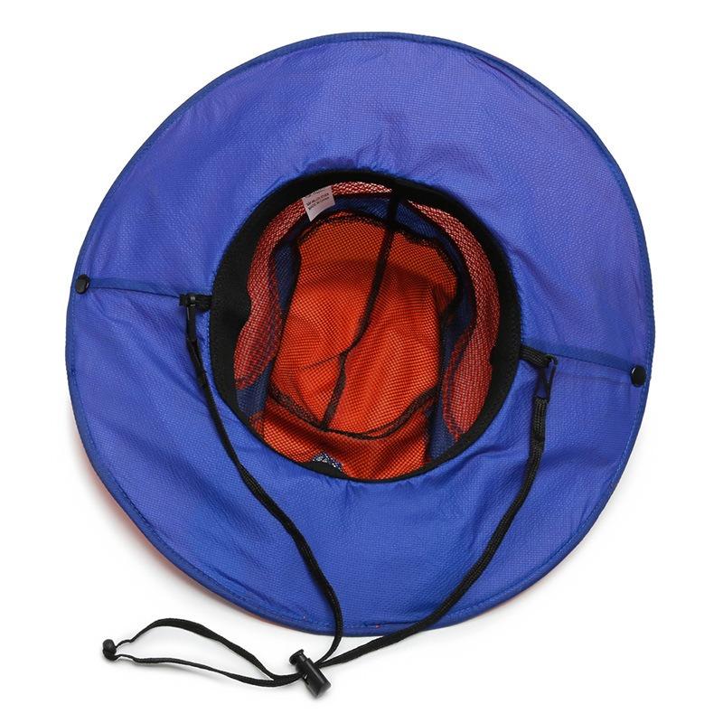 New bucket hat summer mountaineering windproof women's sun protection breathable light sun protection fishing