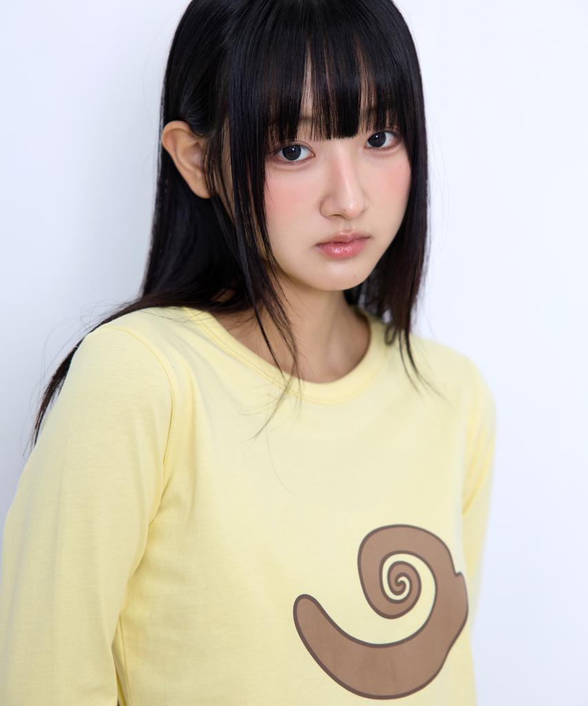BOUNDARY Snail Graphic Sleeveless T-Shirt [Lemon]