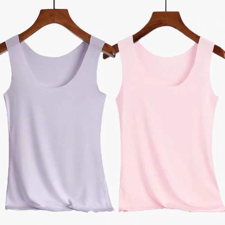 Women's Seamless Slim-Fit Modal Camisole – Plus Size Solid Color Spring/Summer Outerwear Base Layer