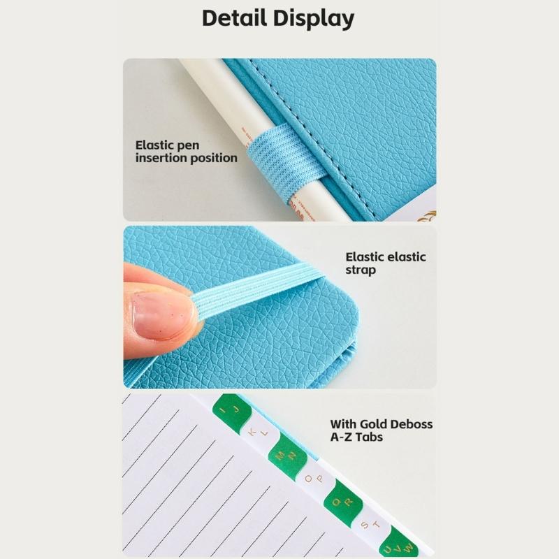 Light Weight Portable Password Collection Notebook Address Information Organiser Book for Travel and Daily Use