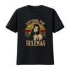 Vintage Retro Anything For Selenas Singer Portrait Sunset Striped Print Casual T Shirt Vintage Washed Slightly Streetwear