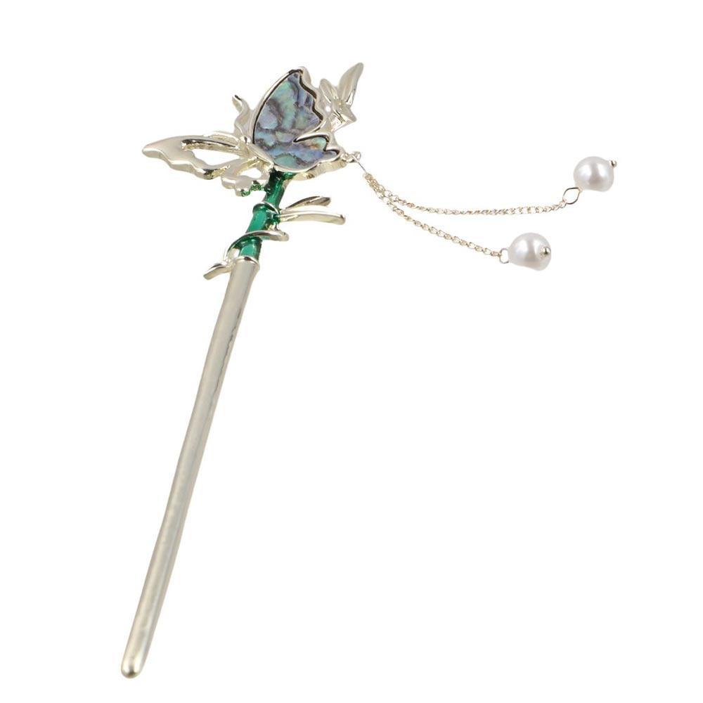Hair Chopsticks Butterfly Hair Stick Tassel Hair Fork Butterfly Hanfu Hairpin Lady/Girls