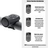 Universal Bicycle Bell with USB Rechargeable Horn and Alarm
