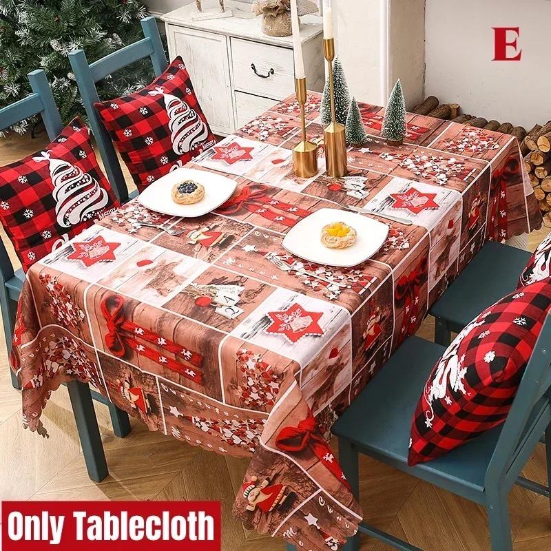 

Nordic Ins Christmas and New Year Red Tablecloth Living Room Decoration Rectangular TV Cabinet Coffee Table Dust Cover Tapete 150x180cm