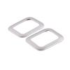 For Ford Focus     Car Stainless Steel Cover Back Rear Tail Read Reading Switch Light Lamp Frame Parts 2PCs
