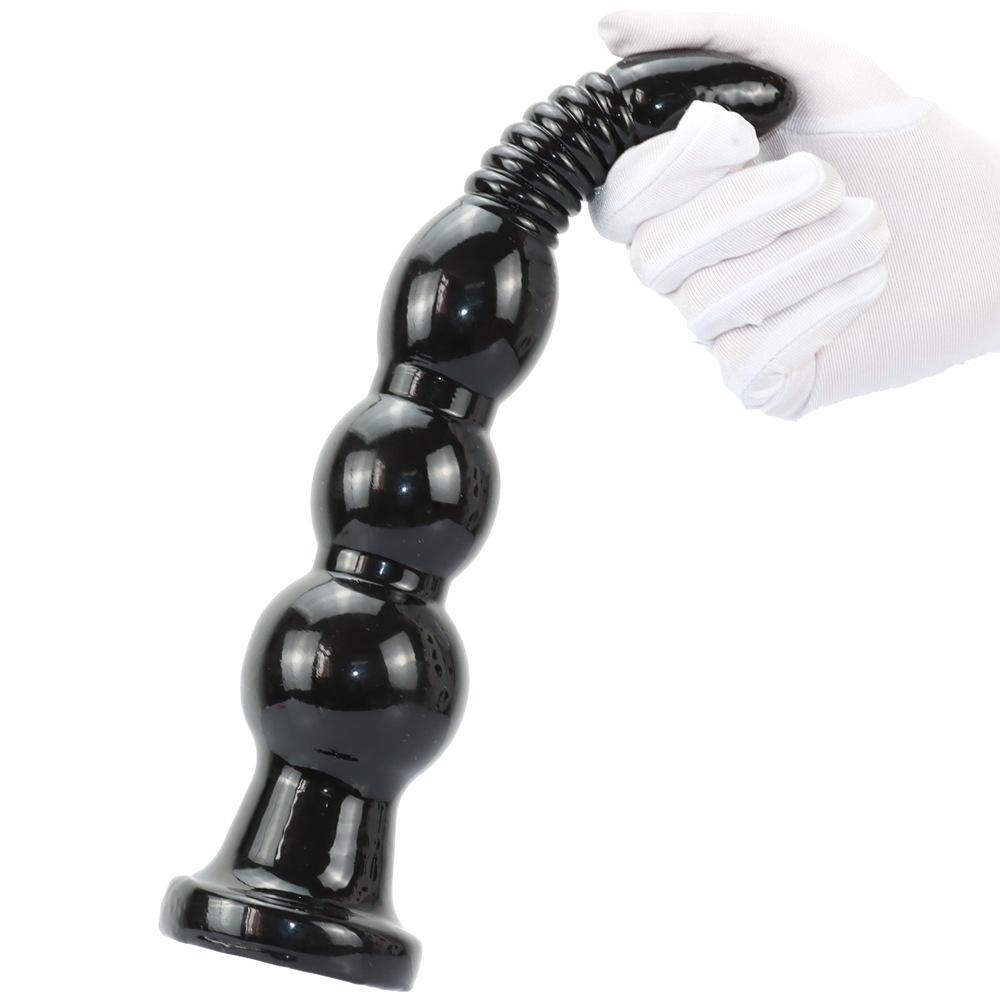 Třívelikostní anální korálky plug - Venkovní SM hračka pro stimulaci análního otvoru