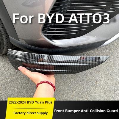 Para BYD ATTO3 2022 -2024 Carro Especializado Envoltório de Canto Tira Anti-Colisão para Para-choque Dianteiro Essencial Modificação Automotiva