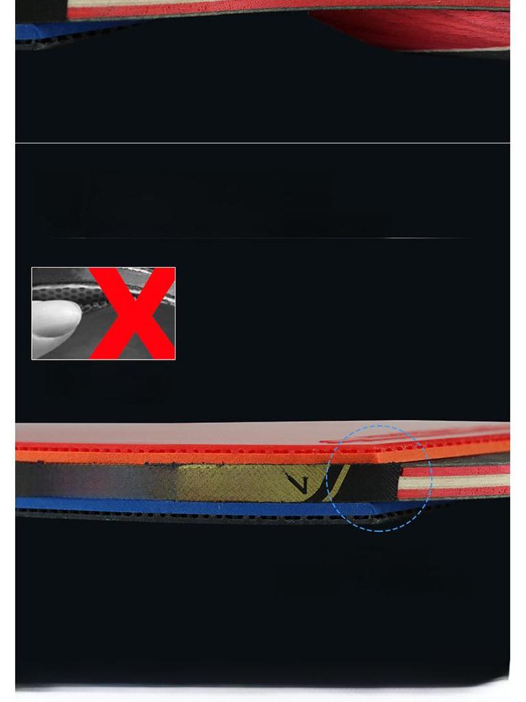 Raqueta de Tenis de Mesa Profesional Huisheng Cinco Estrellas para Entrenamiento y Competición, Paquete Individual