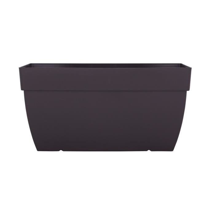 Jardinière Capri Xl - ARTEVASI - 40 x 80 x H 40 cm - 100 L - Gris anthracite
