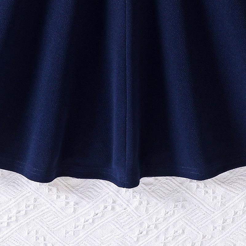 Girls' Clothing Autumn Winter New Big Kids Long Sleeve Side Button Casual Elegant Dress